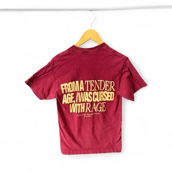 Halsey Love and Power Tour Maroon Graphic Tee - Picture 2 of 7